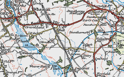 Old map of Clive Green in 1923