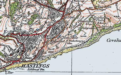 Old map of Clive Vale in 1921