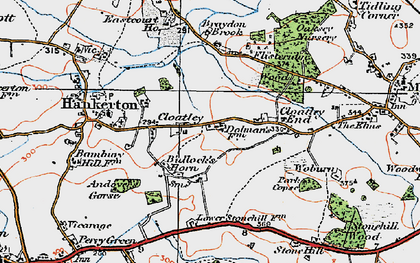 Old map of Cloatley in 1919