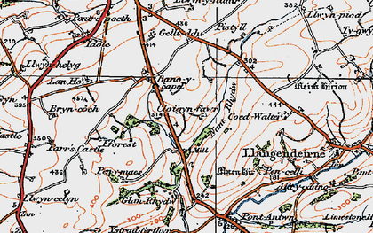 Old map of Cloigyn in 1923