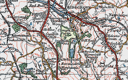 Old map of Clough Hall in 1921