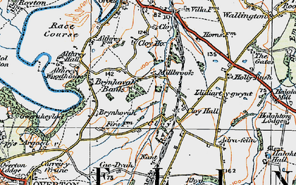 Old map of Adra-felin in 1921