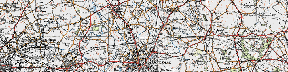Old map of Coal Pool in 1921