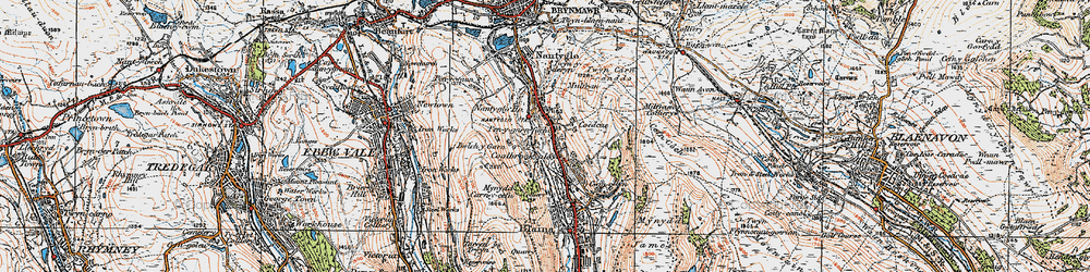 Old map of Coalbrookvale in 1919