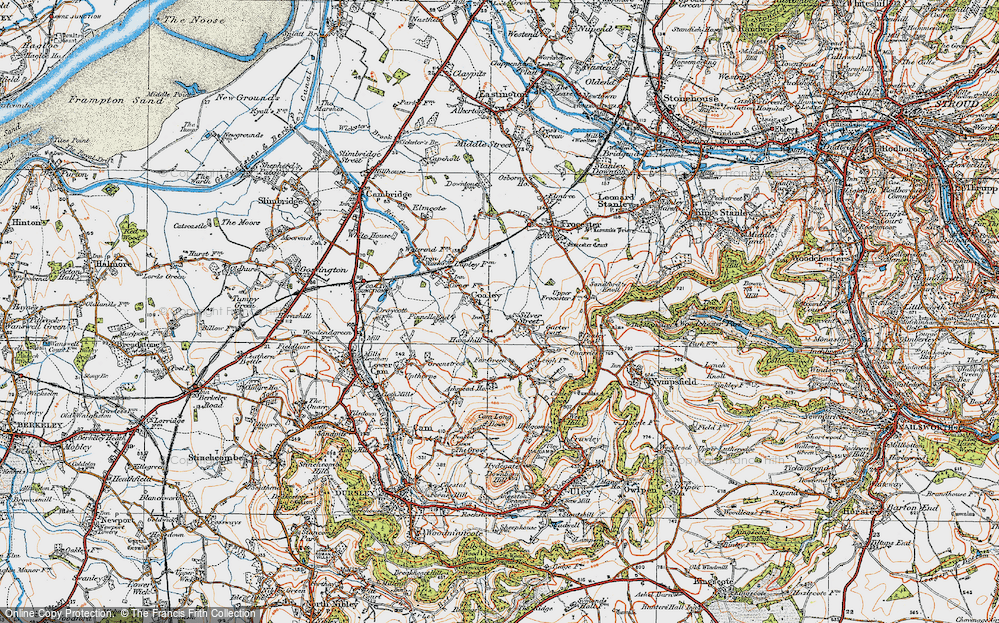 Old Map of Coaley, 1919 in 1919