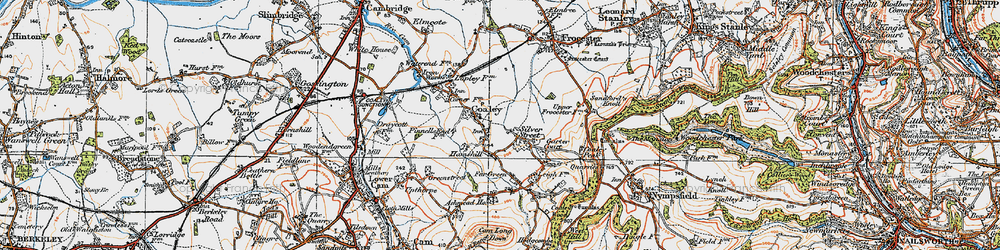 Old map of Coaley in 1919