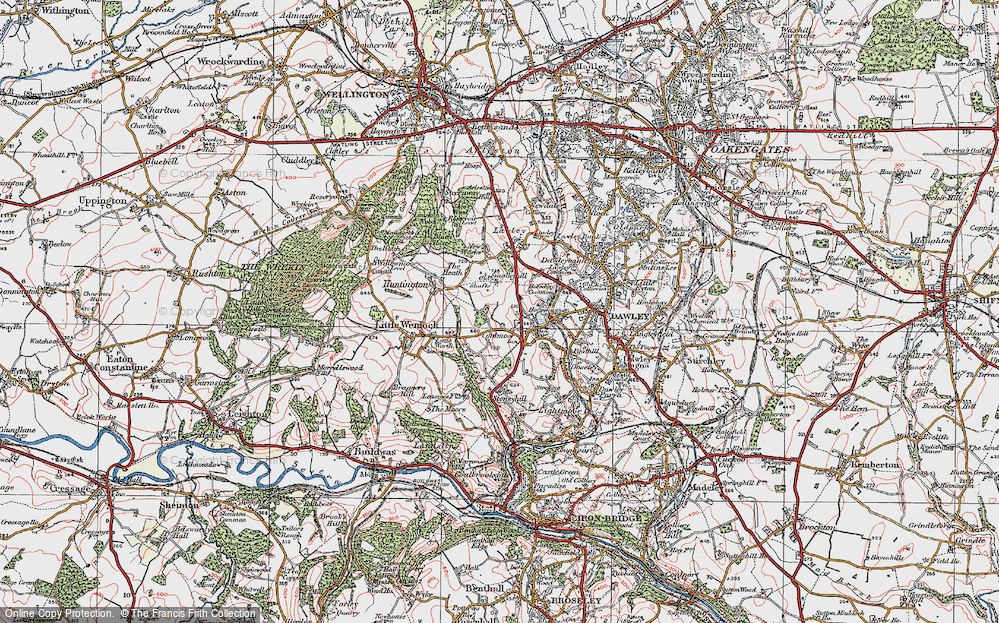 Old Map of Coalmoor, 1921 in 1921