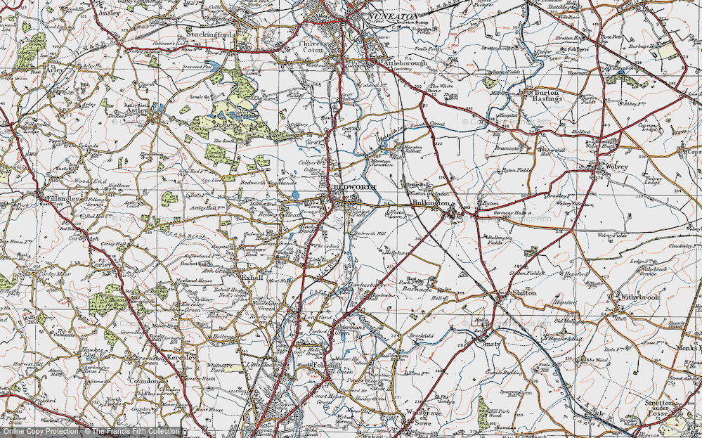 Old Map of Coalpit Field, 1920 in 1920