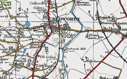 Old map of Coalpit Field in 1920