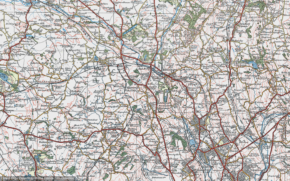 Old Map of Coalpit Hill, 1921 in 1921
