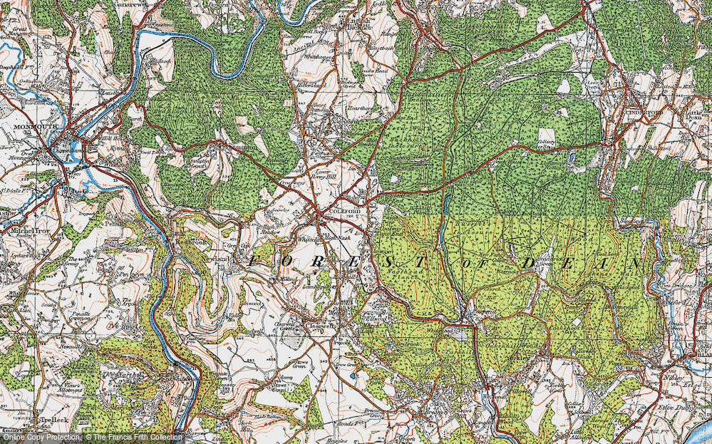 Old Map of Coalway, 1919 in 1919