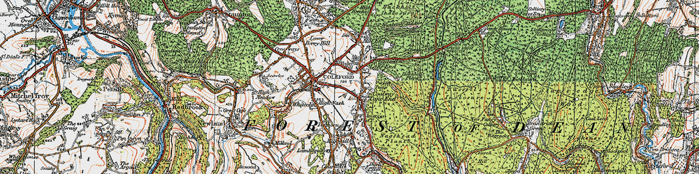 Old map of Coalway in 1919