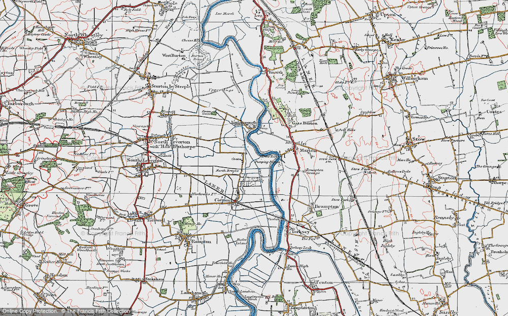 Old Map of Coates, 1923 in 1923