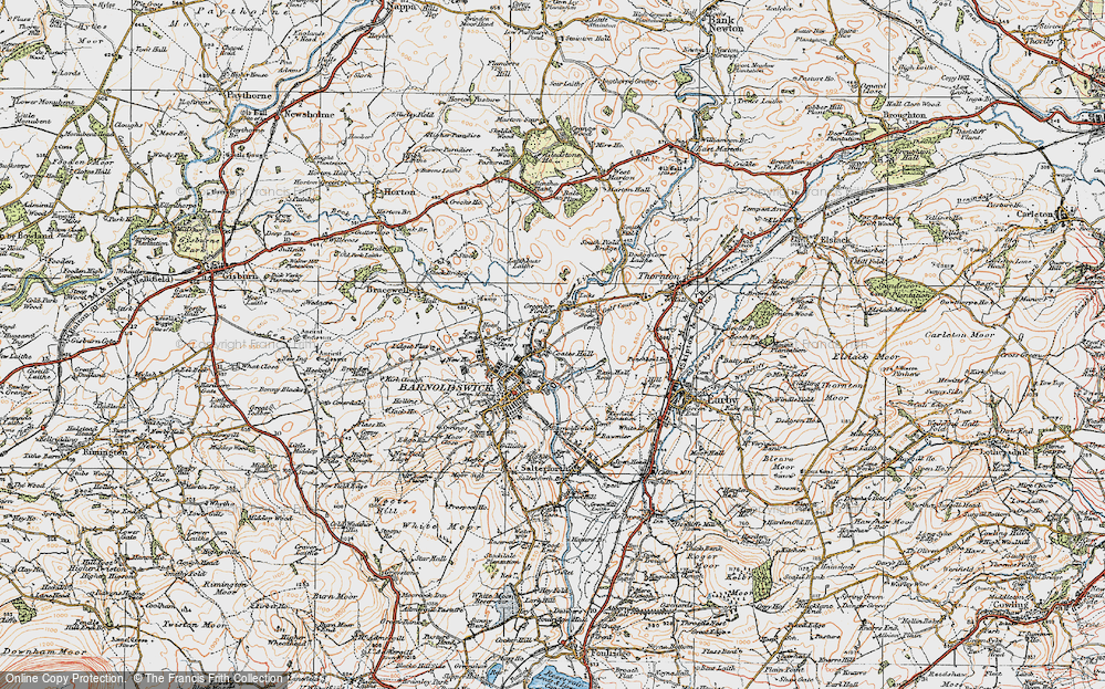 Old Map of Coates, 1924 in 1924