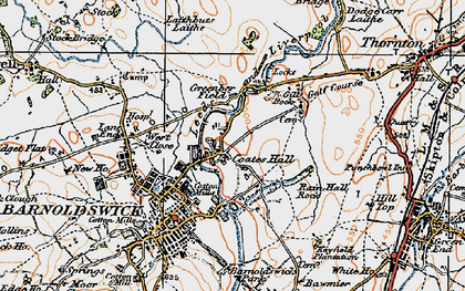 Old map of Coates in 1924