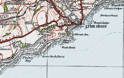 Old map of Cobb in 1919