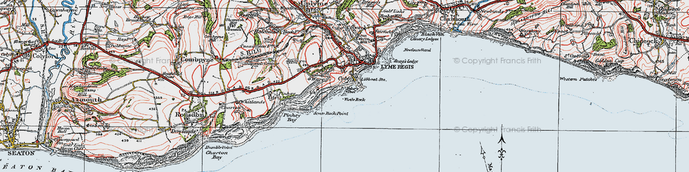 Old map of Cobb in 1919
