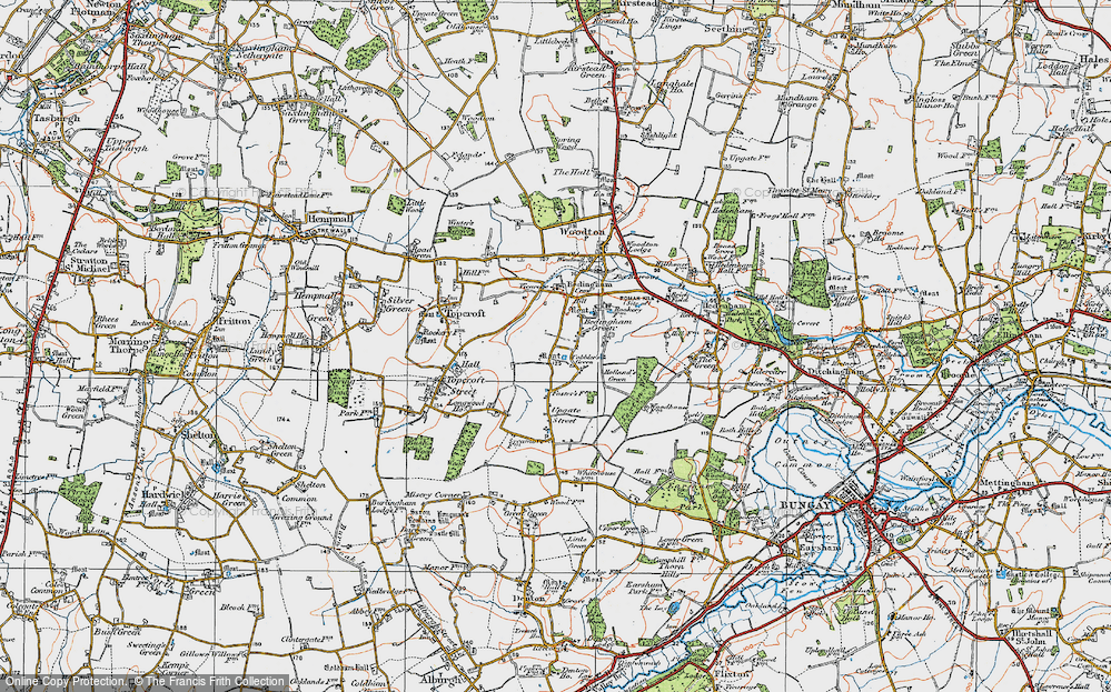 Old Map of Cobbler's Green, 1921 in 1921