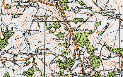 Old map of Lanpill in 1919