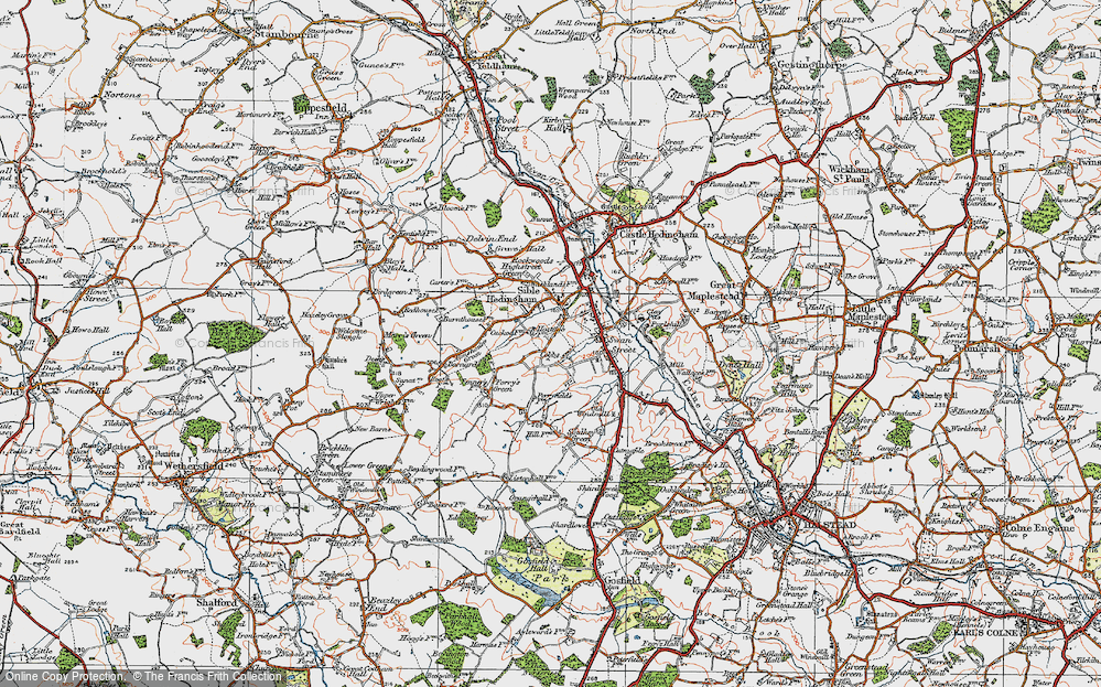 Old Map of Cobbs Fenn, 1921 in 1921