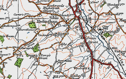 Old map of Cobbs Fenn in 1921
