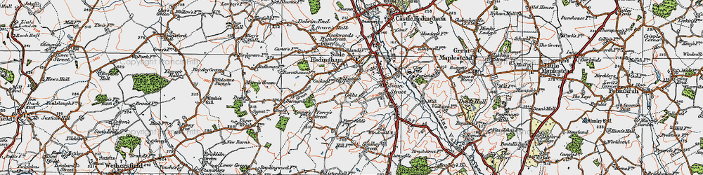 Old map of Cobbs Fenn in 1921