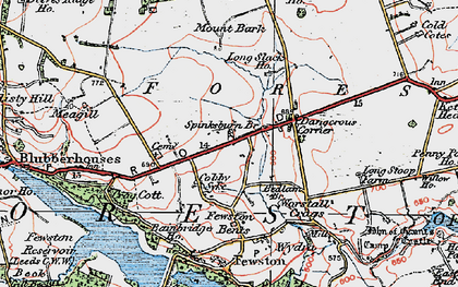 Old map of Cobby Syke in 1925