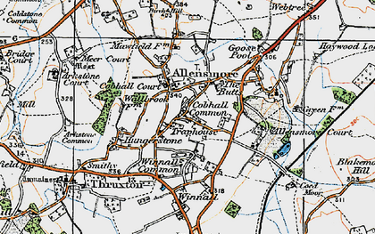 Old map of Cobhall Common in 1920