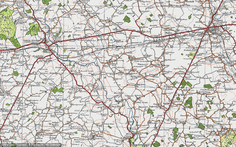 Old Map of Cobler's Green, 1919 in 1919