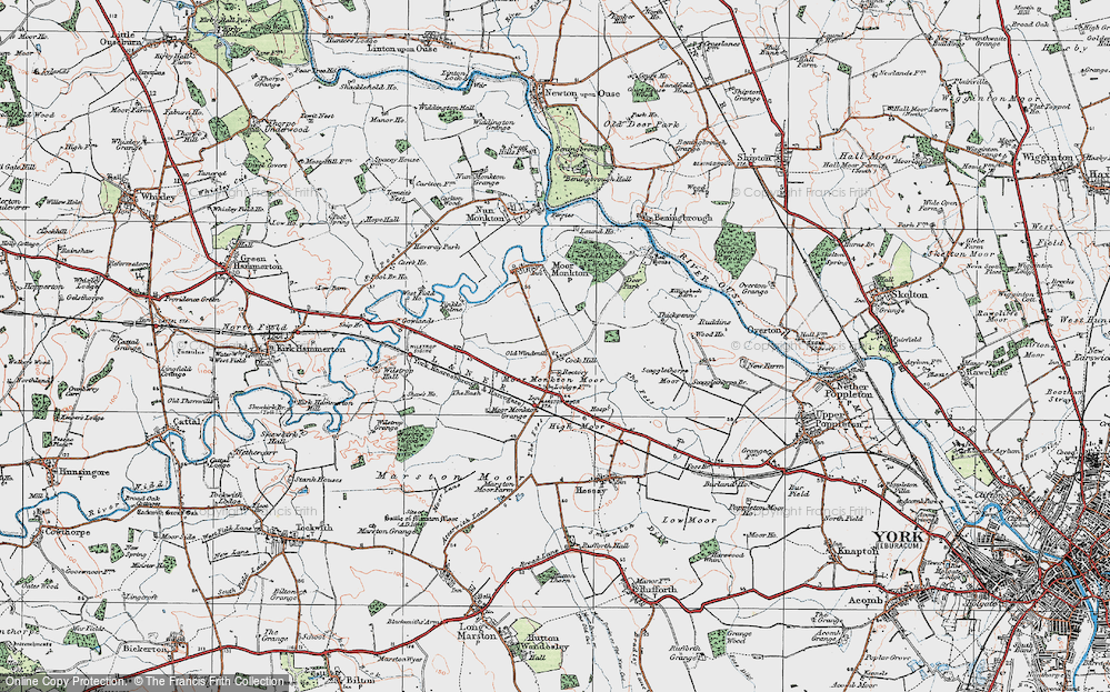Old Map of Cock Hill, 1924 in 1924