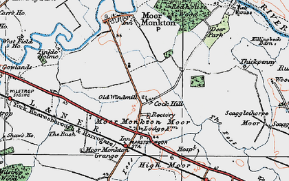 Old map of Cock Hill in 1924