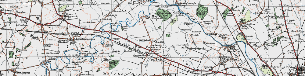 Old map of Cock Hill in 1924