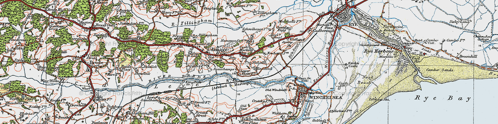 Old map of Cock Marling in 1921