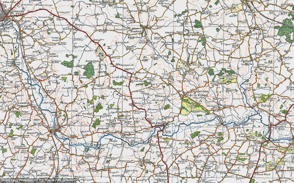 Old Map of Cock Street, 1921 in 1921