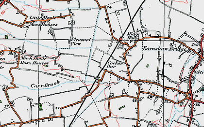 Old map of Cocker Bar in 1924