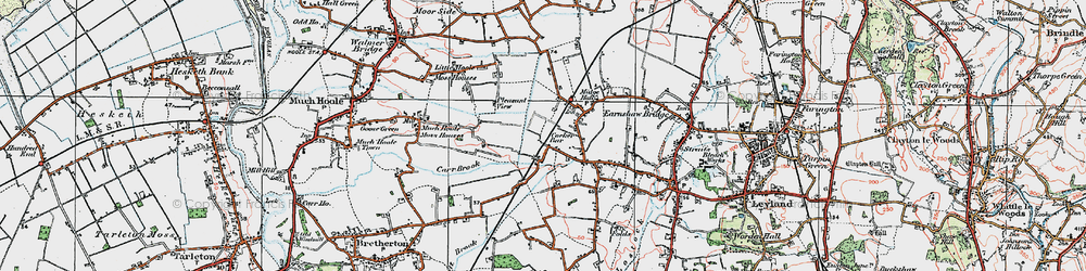 Old map of Cocker Bar in 1924