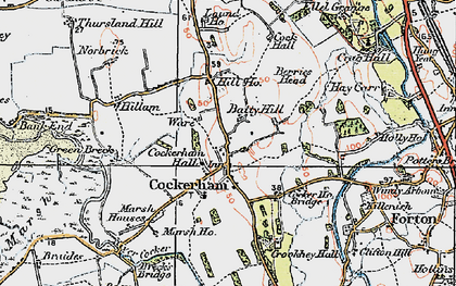 Old map of Batty Hill in 1924