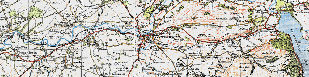 Old map of Southwaite in 1925