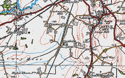 Old map of Cockhill in 1919