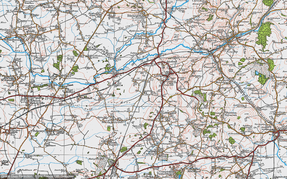 Historic Ordnance Survey Map of Cockhill, 1919