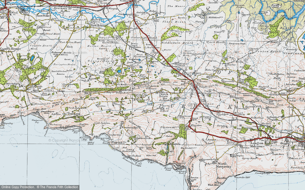 Old Map of Cocknowle, 1919 in 1919