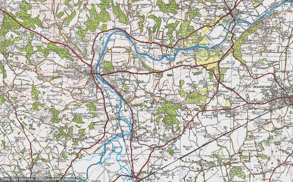 Old Map of Cockpole Green, 1919 in 1919