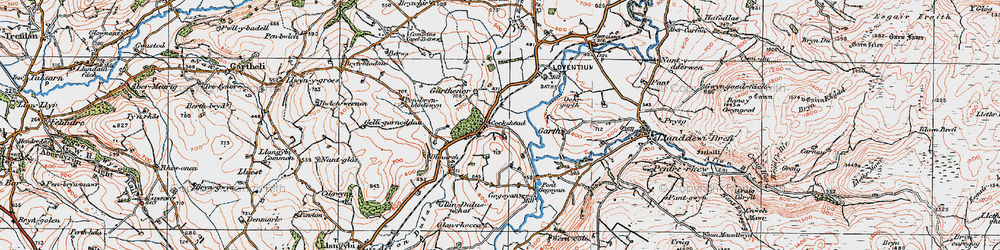 Old map of Cockshead in 1923