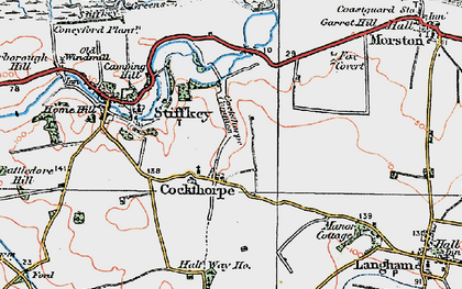 Old map of Cockthorpe in 1921