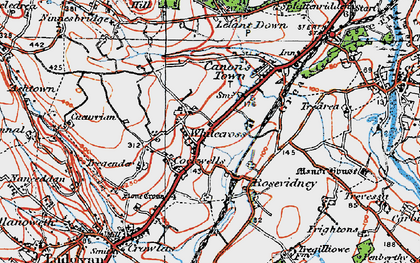 Old map of Cockwells in 1919
