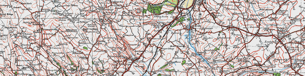 Old map of Cockwells in 1919