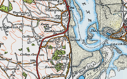 Old map of Cockwood in 1919