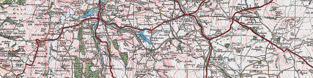 Old map of Bridgefield in 1923