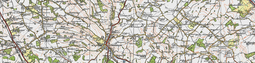 Old map of Codmore in 1920