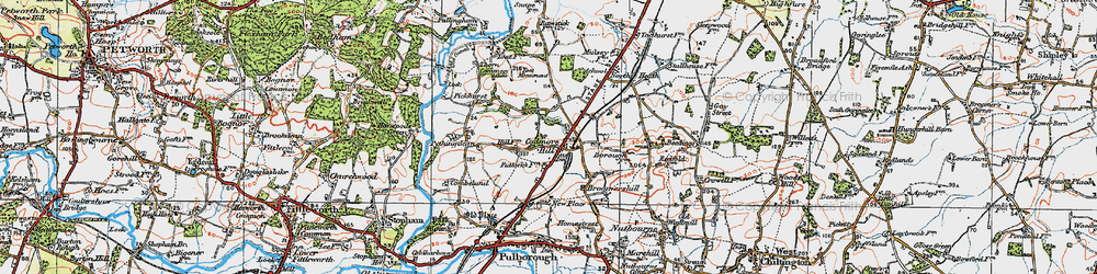 Old map of Codmore Hill in 1920